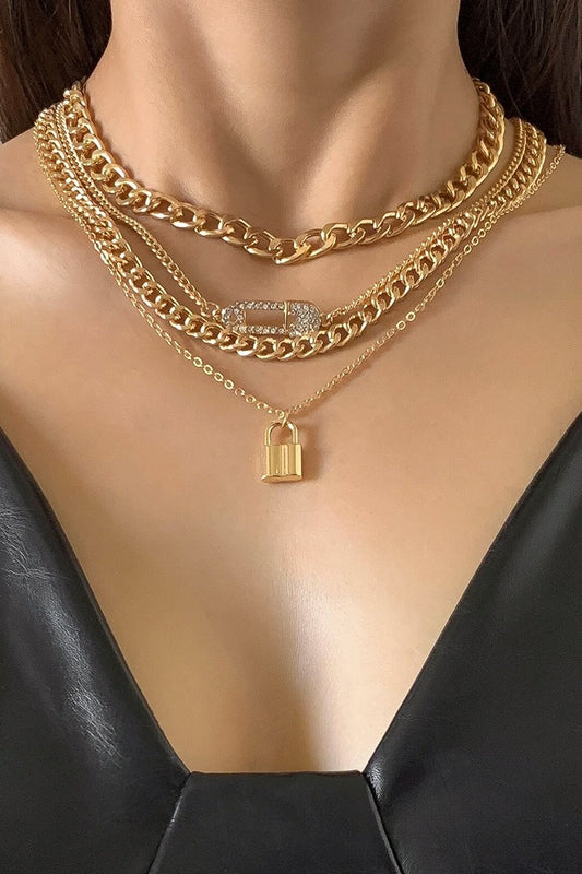 Lucia Gold Necklace Set