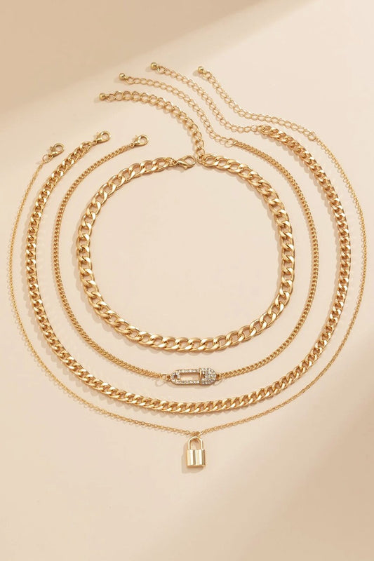 Lucia Gold Necklace Set