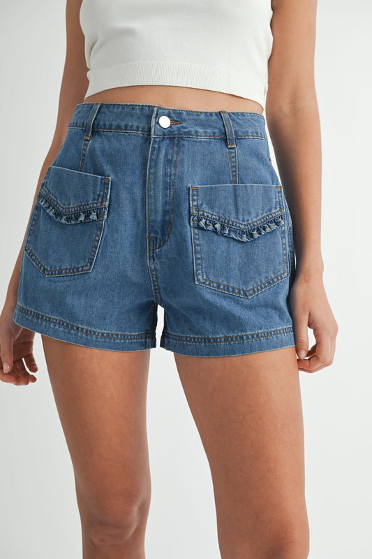 Rosealie Denim Shorts