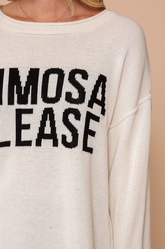 Mimosas Please Sweater