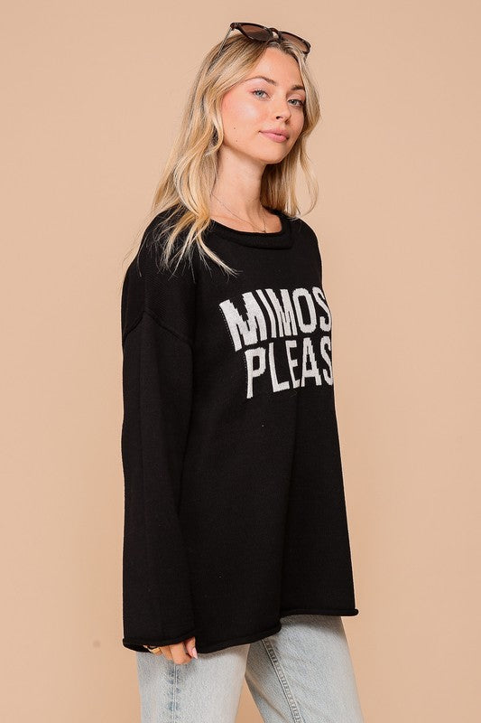 Mimosas Please Sweater