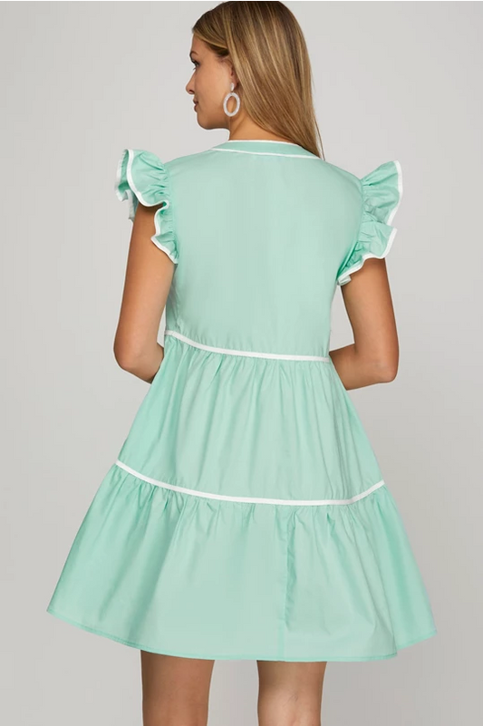 Poppy Ruffle Sleeve Dress (2 color options)