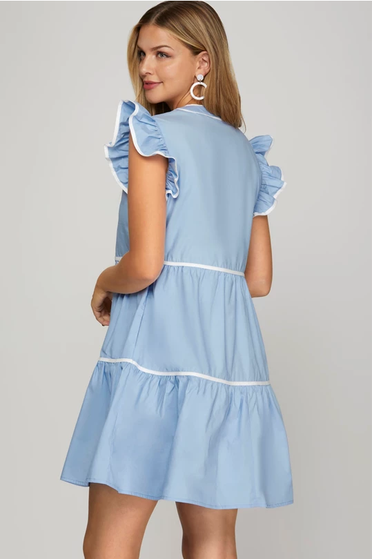 Poppy Ruffle Sleeve Dress (2 color options)