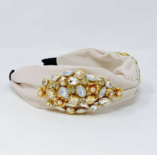 Ivory Jeweled Headband