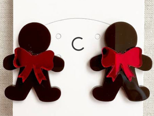 Large Gingerbread Earrings